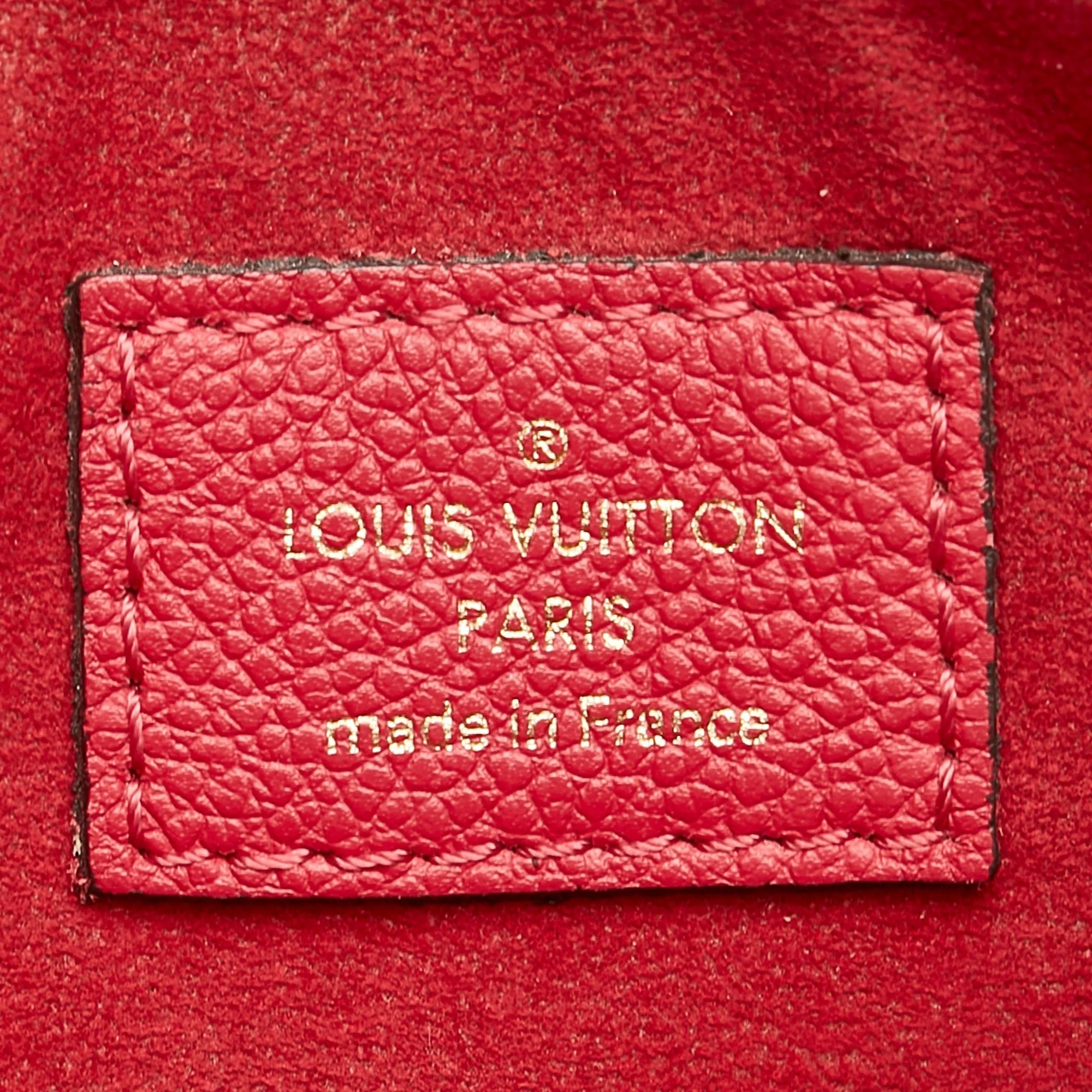 Red Louis Vuitton Monogram Empreinte Twice Crossbody Bag