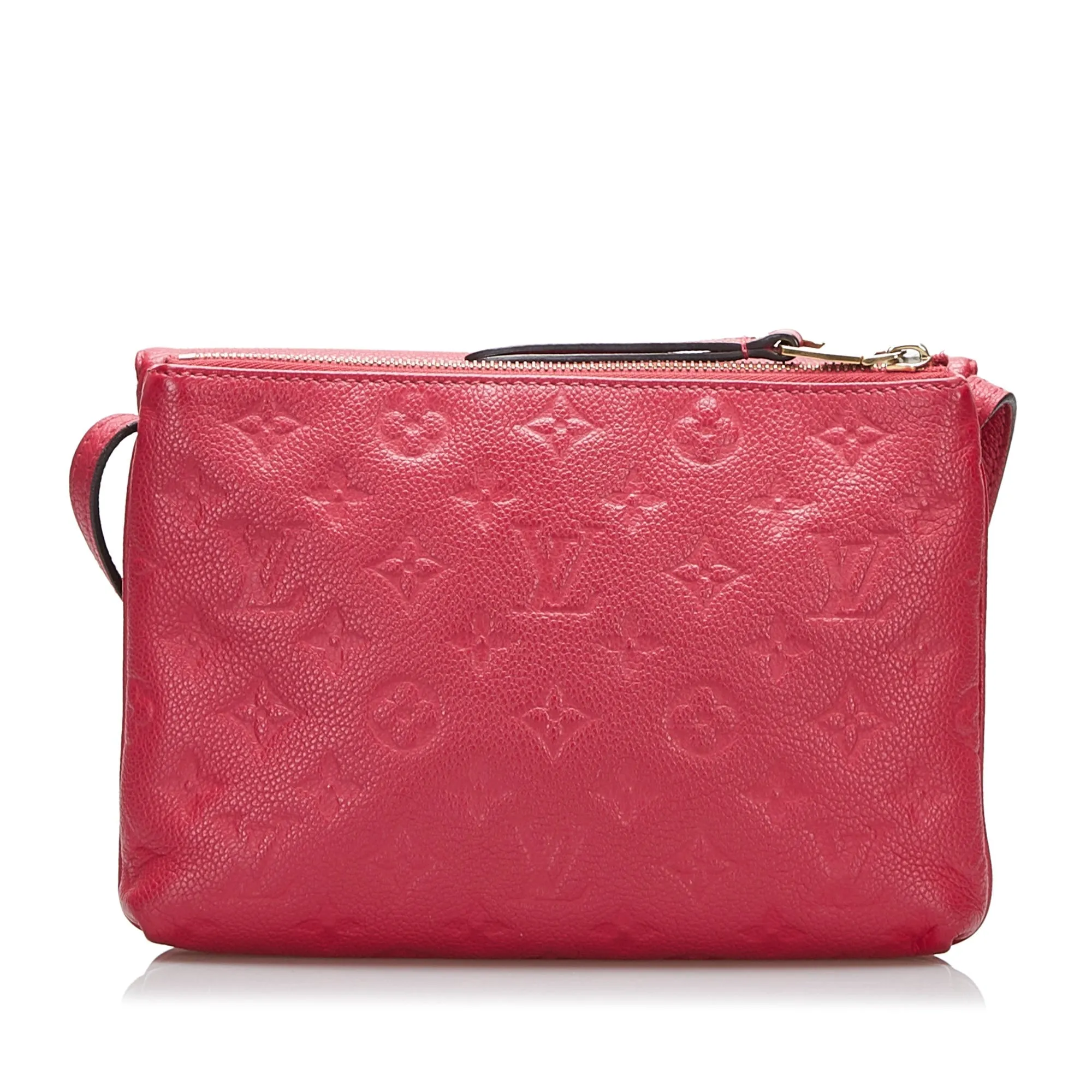 Red Louis Vuitton Monogram Empreinte Twice Crossbody Bag