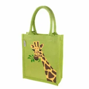 Small Jute Bag by Shared Earth - Giraffe