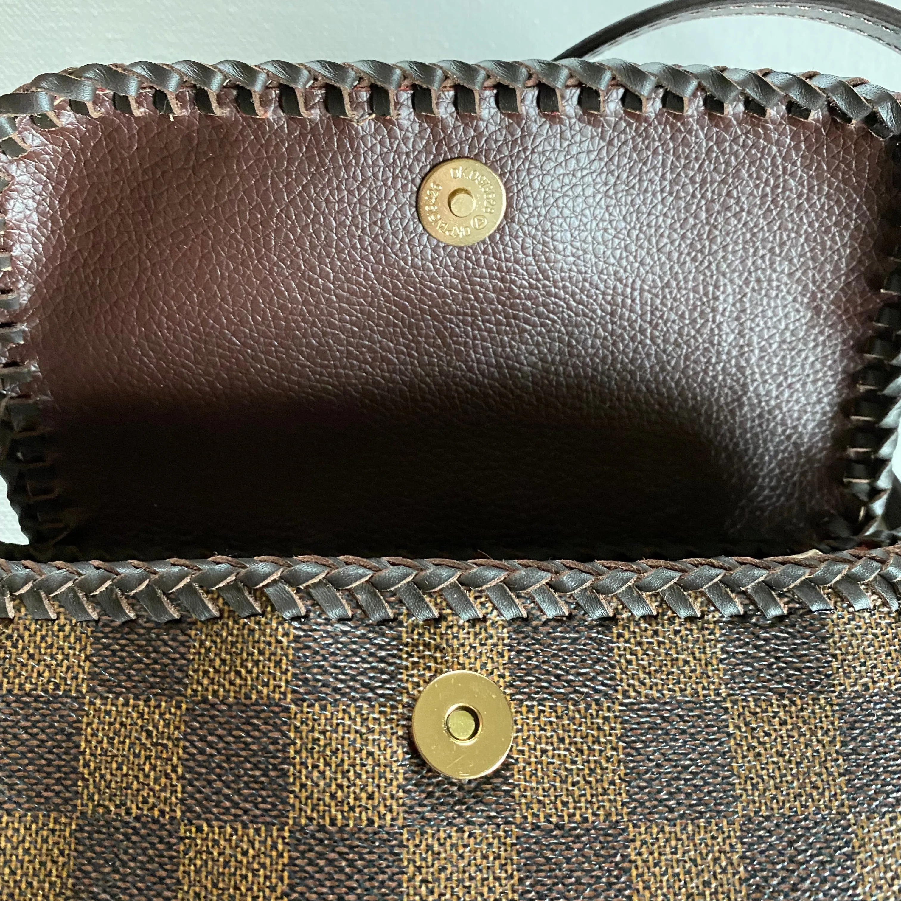 The Junco - Vintage Damier Crossbody Bag