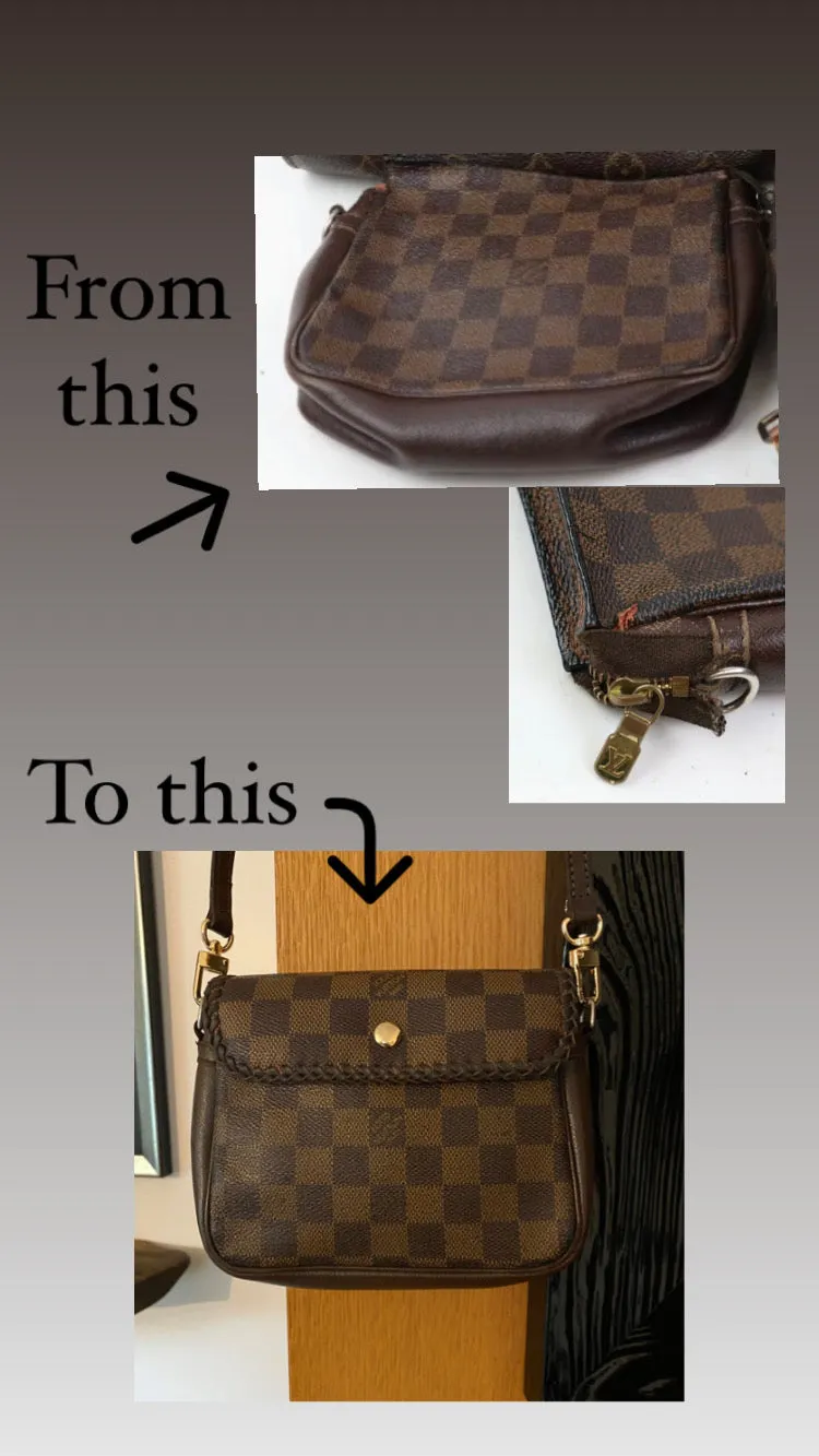 The Junco - Vintage Damier Crossbody Bag