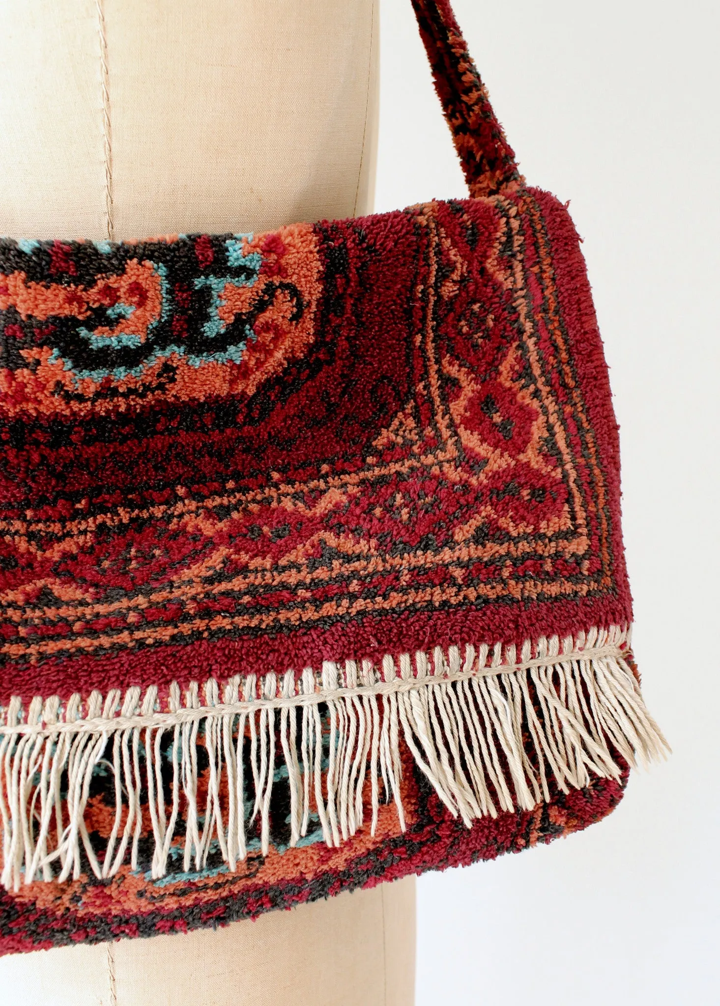 Vintage 1960s Carpet Bag Purse